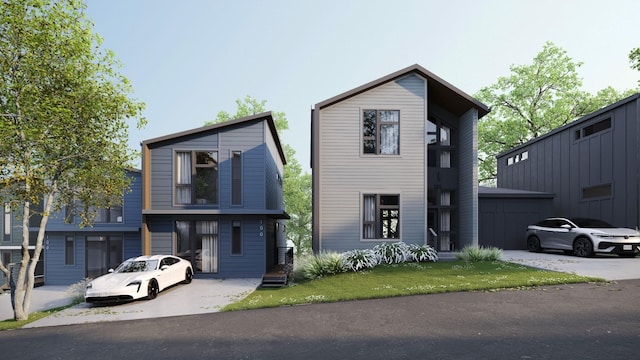 view of contemporary home
