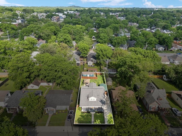 drone / aerial view featuring a residential view