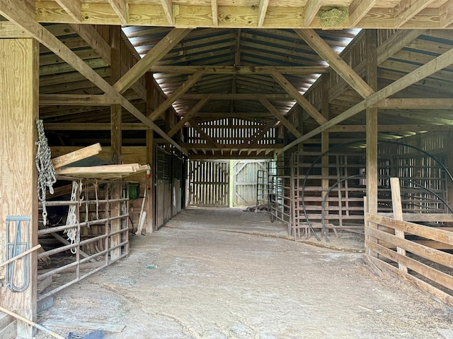 view of horse barn