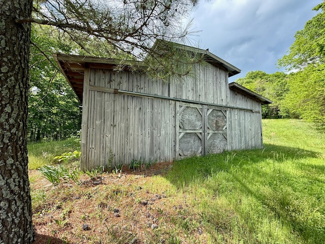 view of barn