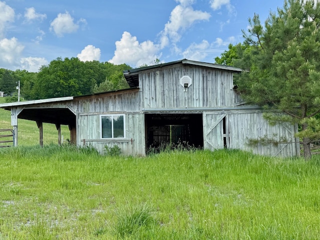 view of barn