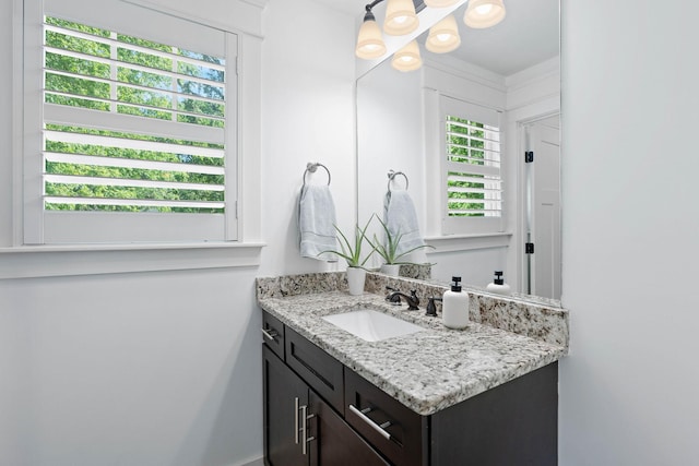 bathroom with vanity