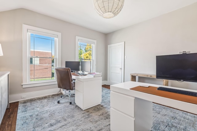 534 Greenwood Ave, Clarksville, TN 37040 - office space with baseboards and wood finished floors