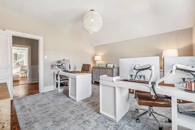 534 Greenwood Ave, Clarksville, TN 37040 - office space featuring wood finished floors and lofted ceiling