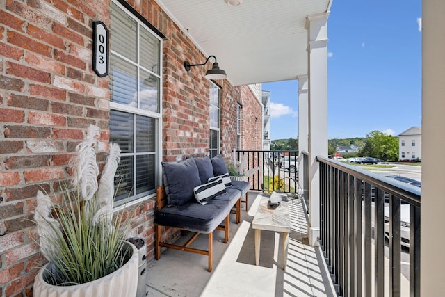 view of balcony
