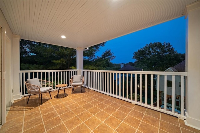 view of balcony