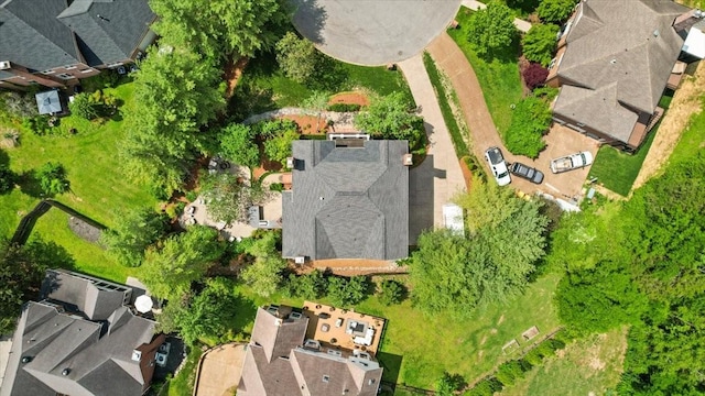 drone / aerial view featuring a residential view