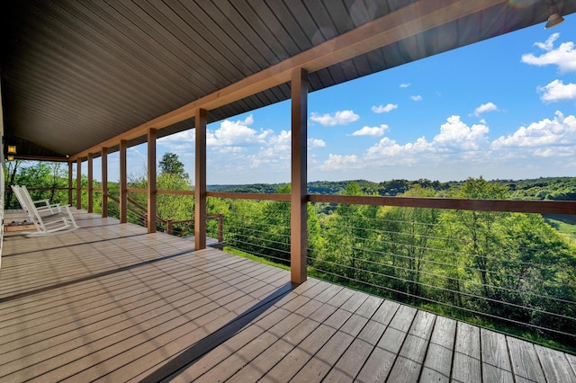 231 Wolf Ridge Ln, Lynchburg, TN 37352 - view of wooden terrace