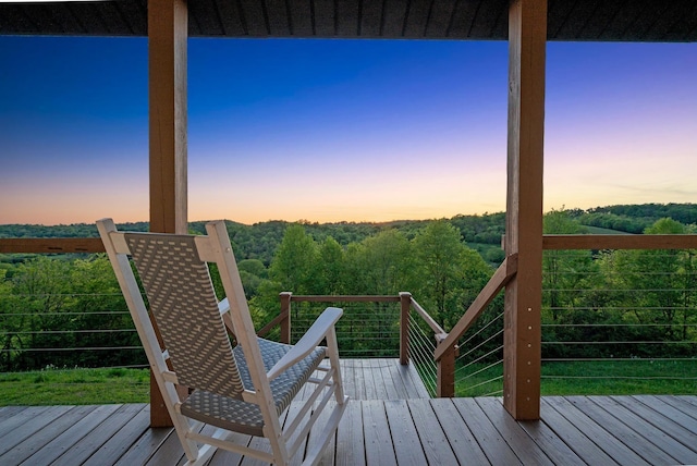 231 Wolf Ridge Ln, Lynchburg, TN 37352 - view of wooden terrace