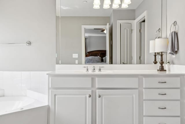 5028 Burke Trl, Nolensville, TN 37135 - ensuite bathroom featuring vanity, a garden tub, and ensuite bath