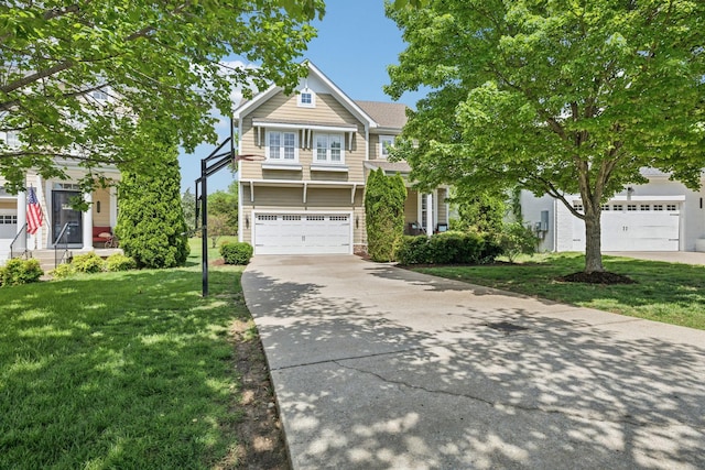 5028 Burke Trl, Nolensville, TN 37135 - view of front of home featuring a garage, driveway, and a front yard