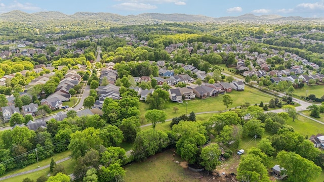 5028 Burke Trl, Nolensville, TN 37135 - aerial view featuring a residential view and a mountain view