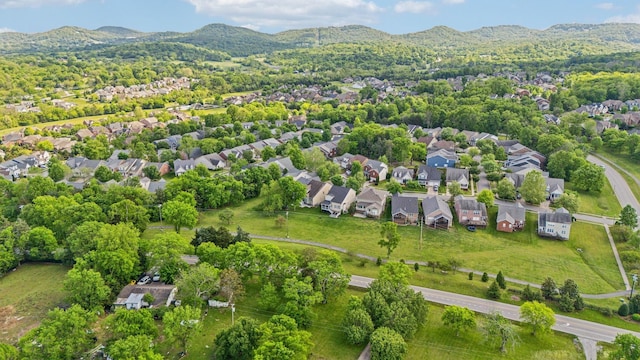 5028 Burke Trl, Nolensville, TN 37135 - drone / aerial view with a residential view and a mountain view