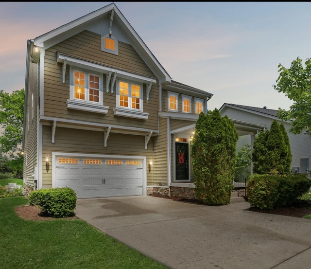 5028 Burke Trl, Nolensville, TN 37135 - craftsman-style home featuring concrete driveway and a garage