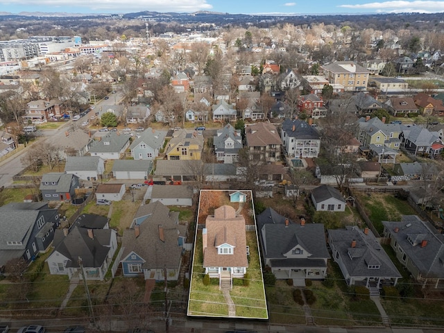 birds eye view of property featuring a residential view