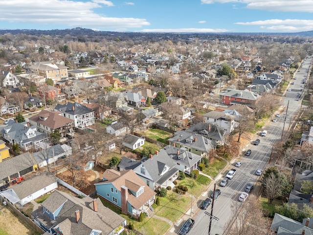 birds eye view of property featuring a residential view