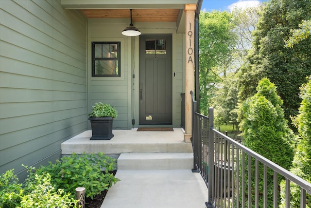 view of entrance to property
