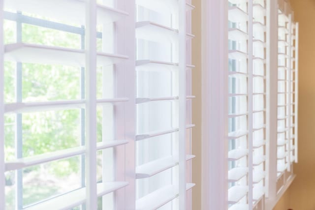 interior details featuring french doors