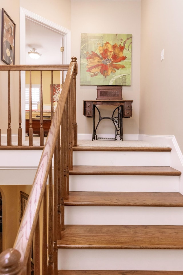 view of stairs