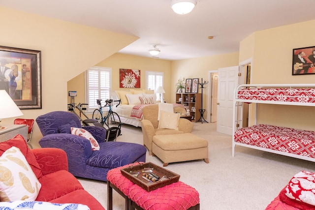 bedroom featuring carpet floors