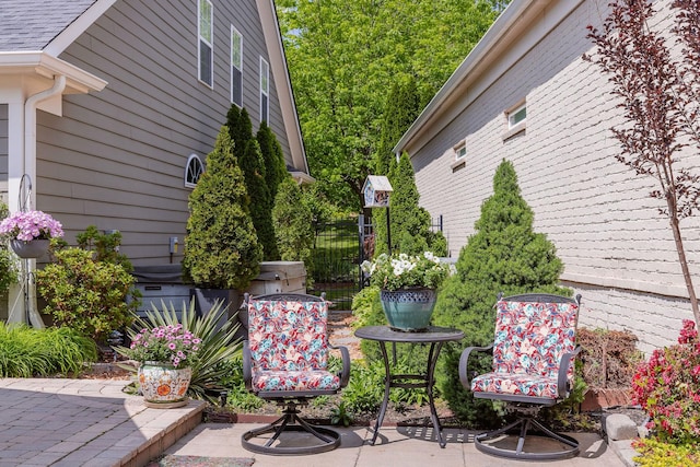view of patio / terrace with fence