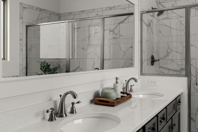 449 River Bluff Dr, Franklin, TN 37064 - bathroom with a sink and a shower stall