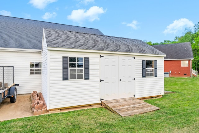view of outbuilding featuring an outbuilding