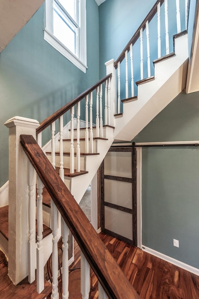 108 High St, Portland, TN 37148 - stairs with wood finished floors and baseboards