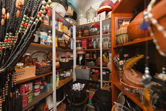 view of storage area