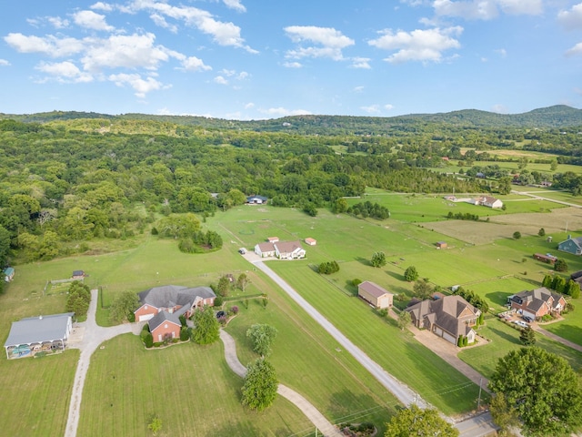 195 Spring Creek Ln, Lebanon, TN 37090 - birds eye view of property featuring a rural view and a wooded view