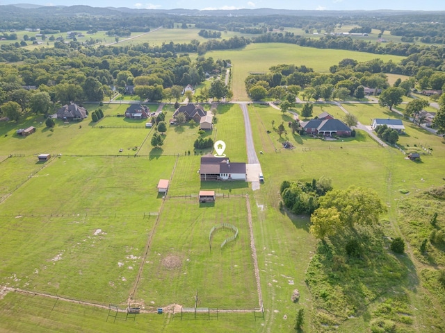 195 Spring Creek Ln, Lebanon, TN 37090 - birds eye view of property featuring a rural view