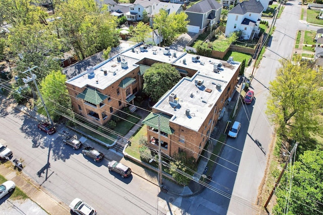bird's eye view with a residential view