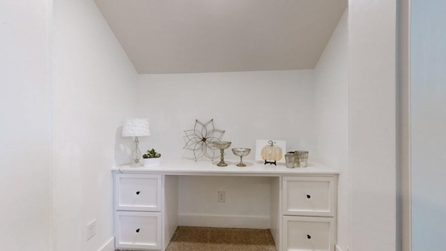 8119 Schweitzer Pl, Arrington, TN 37014 - room details featuring carpet floors, baseboards, and built in study area