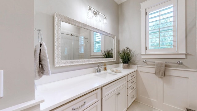 8119 Schweitzer Pl, Arrington, TN 37014 - full bathroom with vanity and a shower stall