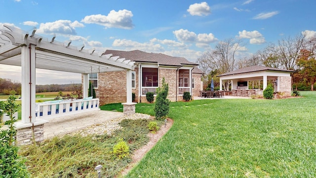 8119 Schweitzer Pl, Arrington, TN 37014 - view of yard featuring a pergola, a gazebo, and a patio