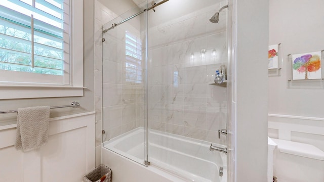 8119 Schweitzer Pl, Arrington, TN 37014 - bathroom with toilet and combined bath / shower with glass door