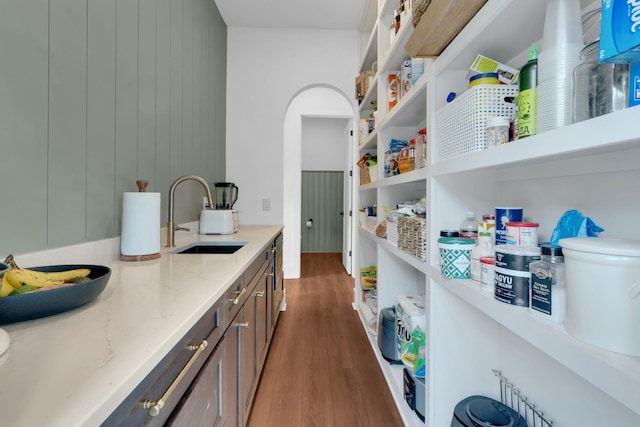 pantry with a sink