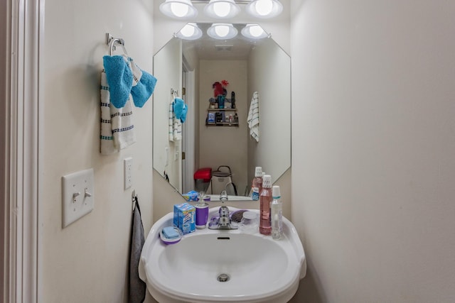bathroom with a sink