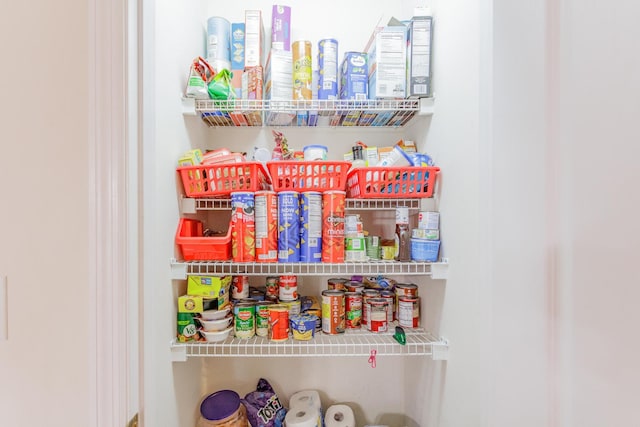 view of pantry