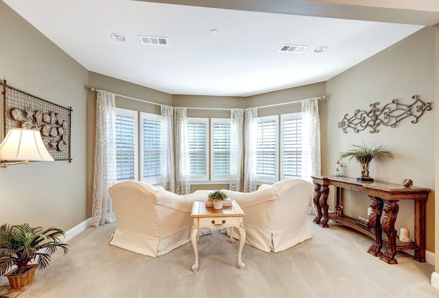 5028 Rockport Ave, Franklin, TN 37064 - living area with carpet floors, recessed lighting, baseboards, and visible vents