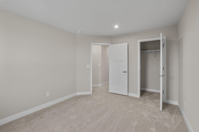 258 Dartmoor Pl, Goodlettsville, TN 37072 - unfurnished bedroom featuring baseboards, light carpet, and recessed lighting