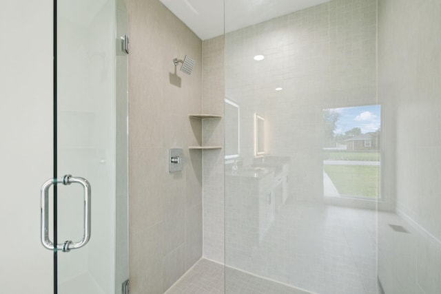 208 Linger Ln, Lebanon, TN 37087 - bathroom with a shower stall and tile patterned floors