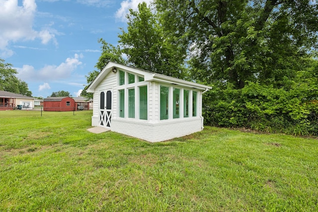208 Linger Ln, Lebanon, TN 37087 - view of home's exterior with a yard and an outbuilding