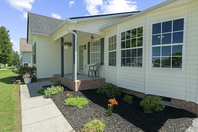 6241 Eskew Dr, Columbia, TN 38401 - view of property exterior featuring a porch, a shingled roof, and crawl space