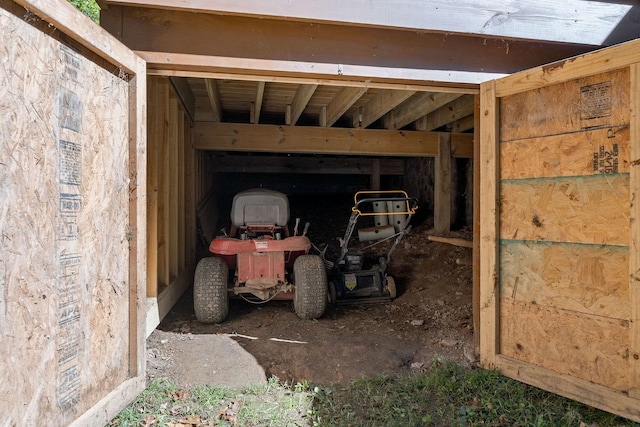 view of storage room