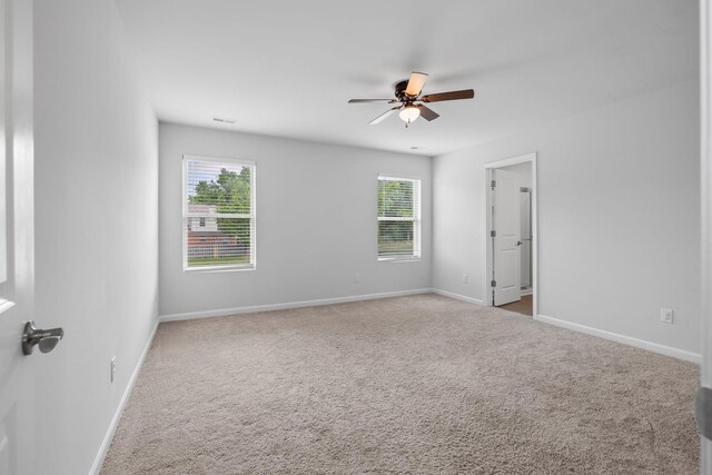 3021 Posada Ct, Spring Hill, TN 37174 - carpeted empty room with baseboards, a ceiling fan, and a wealth of natural light