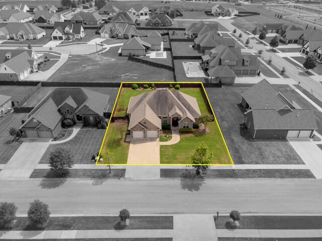 1206 Woodridge Ct, Florence, AL 35630 - drone / aerial view with a residential view