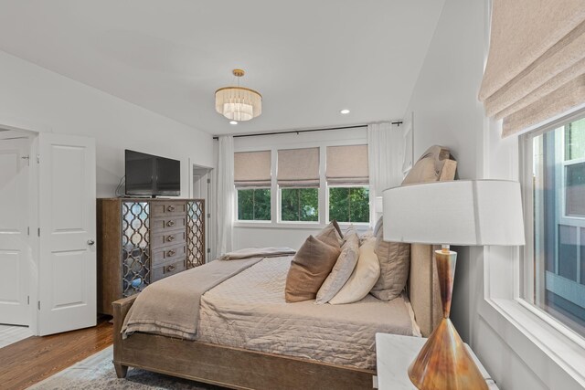 6328B Columbia Ave, Nashville, TN 37209 - bedroom featuring recessed lighting, multiple windows, and wood finished floors