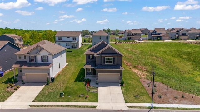 3294 Holiday Ln, Columbia, TN 38401 - view of front of property featuring an attached garage, a front yard, driveway, and a residential view