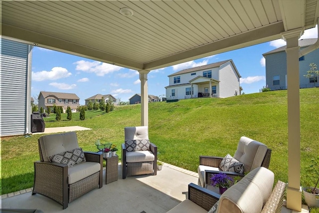 3294 Holiday Ln, Columbia, TN 38401 - view of patio / terrace with a residential view and an outdoor living space